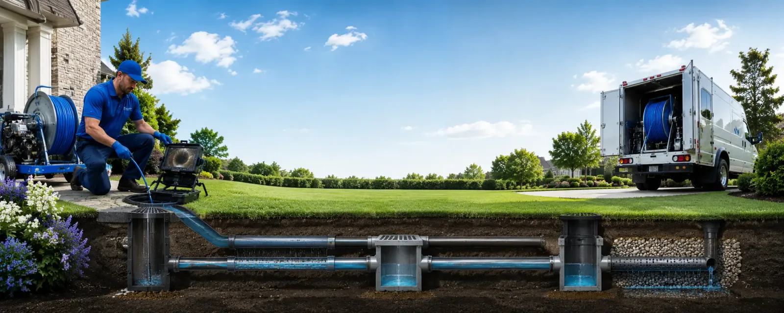 Outdoor drain cleaning information for Newburgh, NY
